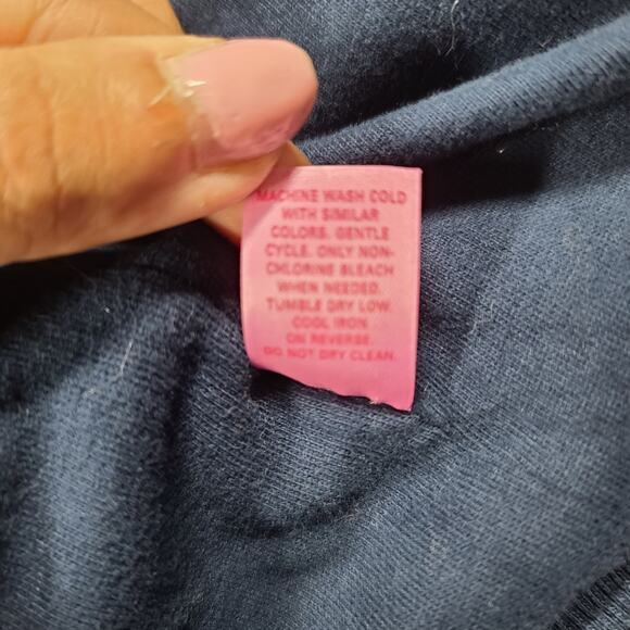 Pink VS Y2K Vintage The Pinks Love & Rock N Roll Tour Velour Blue jacket Furhood - Picture 12 of 13